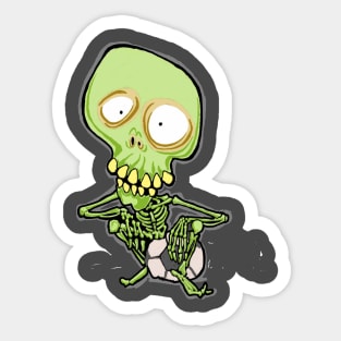 skull soccer Sticker